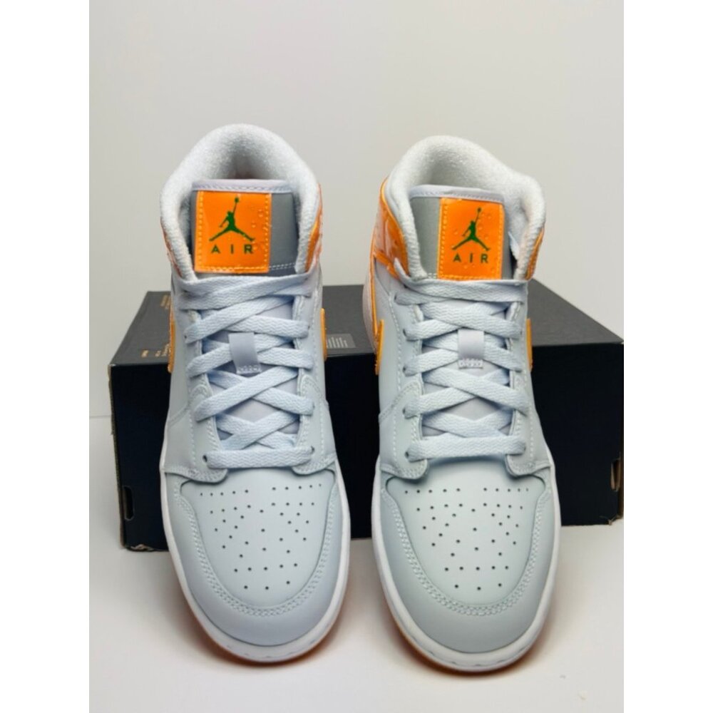Air Jordan 1 Mid SE Gatorade Pack GS FN9053-018 Football Grey/Orange 5.5Y - Picture 3 of 6